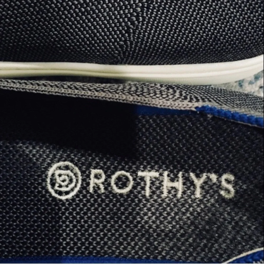 Rothy’s The Original Slip On Dark Grey Comfort Sneakers Shoes US -W 10.